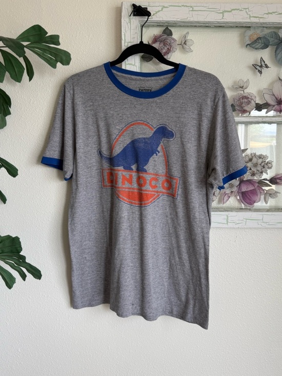 Disney Other - Disney Pixar Cars Dinoco Gray Short-Sleeve Tee with Blue Trim Size M unisex